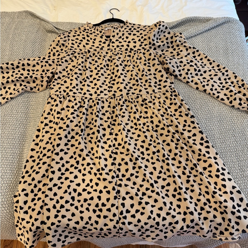 English Factory Tan/Black Dress